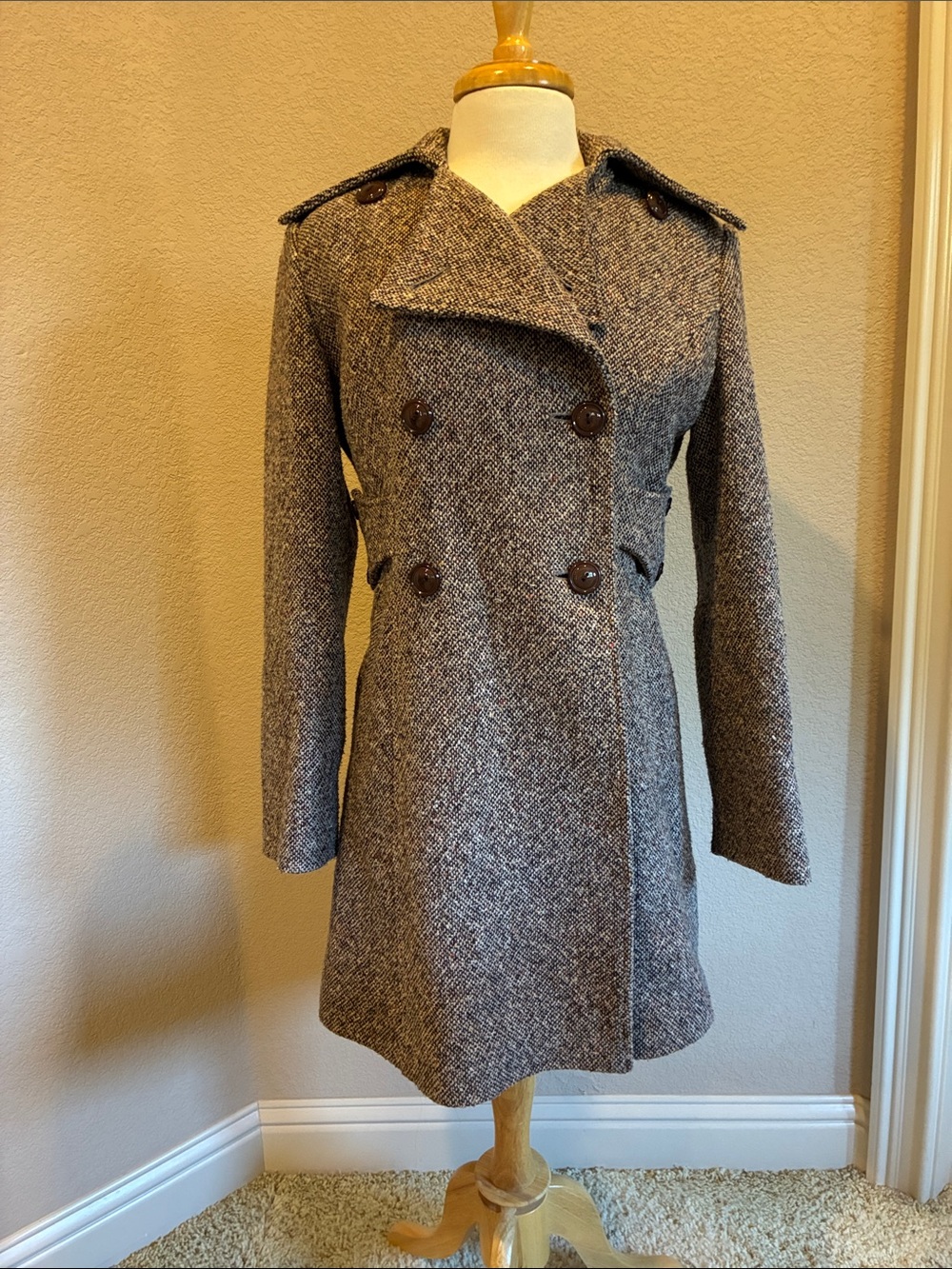 Guess Wool Blend Long Coat
Size M